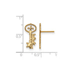 Sterling Silver Gold-plated LogoArt Kappa Kappa Gamma Sorority Symbol Extra Small Post Earrings
