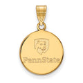 10k Gold LogoArt Penn State University Medium Disc Pendant