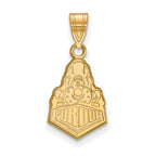 10k Gold LogoArt Purdue University Boilermakers Train Logo Medium Pendant