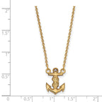 Sterling Silver Gold-plated LogoArt Alpha Sigma Tau Sorority Symbol Extra Small Pendant 18 inch Necklace