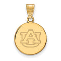 14k Gold LogoArt Auburn University Medium Disc Pendant