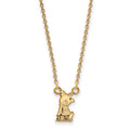 Sterling Silver Gold-plated LogoArt Alpha Xi Delta Sorority Symbol Extra Small Pendant 18 inch Necklace