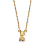 Sterling Silver Gold-plated LogoArt Alpha Xi Delta Sorority Symbol Extra Small Pendant 18 inch Necklace