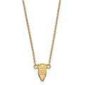 Sterling Silver Gold-plated LogoArt Chi Omega Sorority Symbol Extra Small Pendant 18 inch Necklace