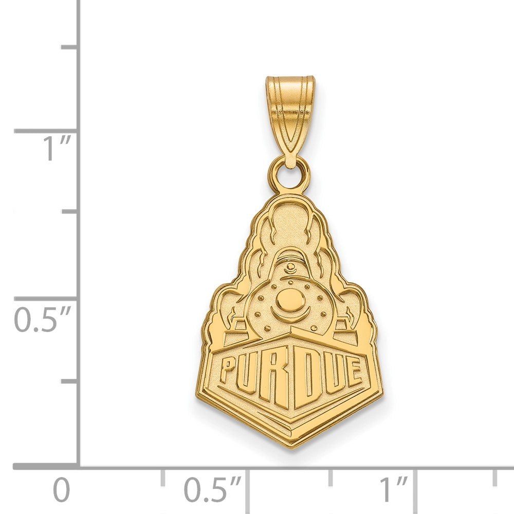 10k Gold LogoArt Purdue University Boilermakers Train Logo Large Pendant