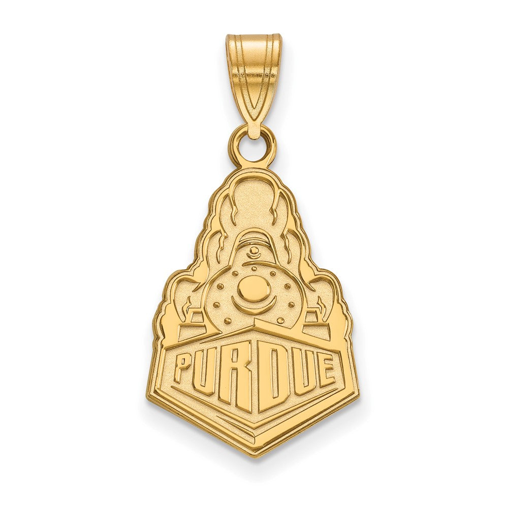 10k Gold LogoArt Purdue University Boilermakers Train Logo Large Pendant