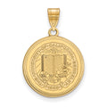 Sterling Silver Gold-plated LogoArt University of California Berkeley Large Crest Pendant