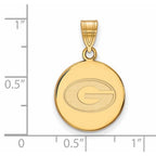 10k Gold LogoArt University of Georgia Letter G Medium Disc Pendant