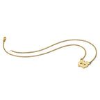 14k Gold NHL LogoArt Chicago Blackhawks Letter C and Tomahawk Small Pendant 18 inch Necklace