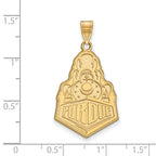 10k Gold LogoArt Purdue University Boilermakers Train Logo Extra Large Pendant