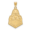 Sterling Silver Gold-plated LogoArt Purdue University Boilermakers Train Logo Extra Large Pendant