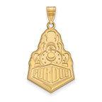 10k Gold LogoArt Purdue University Boilermakers Train Logo Extra Large Pendant