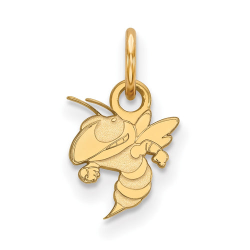 10k Gold LogoArt Georgia Institute of Technology Yellow Jacket Extra Small Pendant