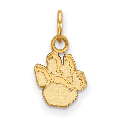 10k Gold LogoArt University of Pittsburgh Panther Paw Extra Small Pendant