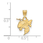 10k Gold LogoArt Georgia Institute of Technology Yellow Jacket Small Pendant