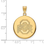 10k Gold LogoArt The Ohio State University Large Disc Pendant