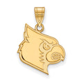14k Gold LogoArt University of Louisville Cardinal Large Pendant