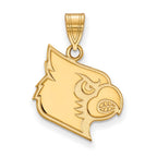 10k Gold LogoArt University of Louisville Cardinal Large Pendant
