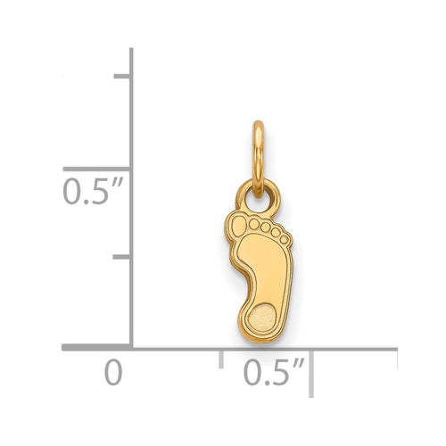 10k Gold LogoArt University of North Carolina Tar Heel Extra Small Pendant
