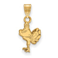 14k Gold LogoArt Virginia Tech HokieBird Small Pendant