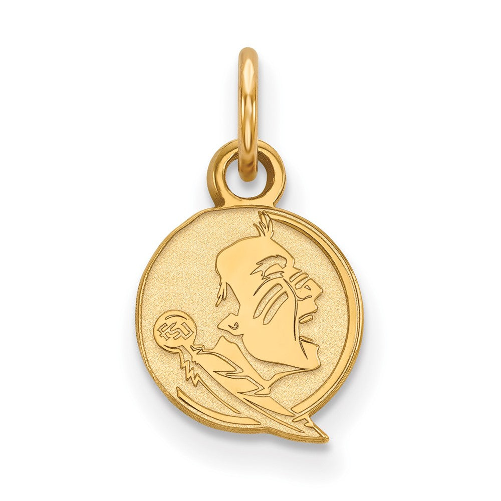 14k Gold LogoArt Florida State University Seminole Extra Small Pendant