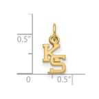 10k Gold LogoArt Kansas State University K-S Extra Small Pendant