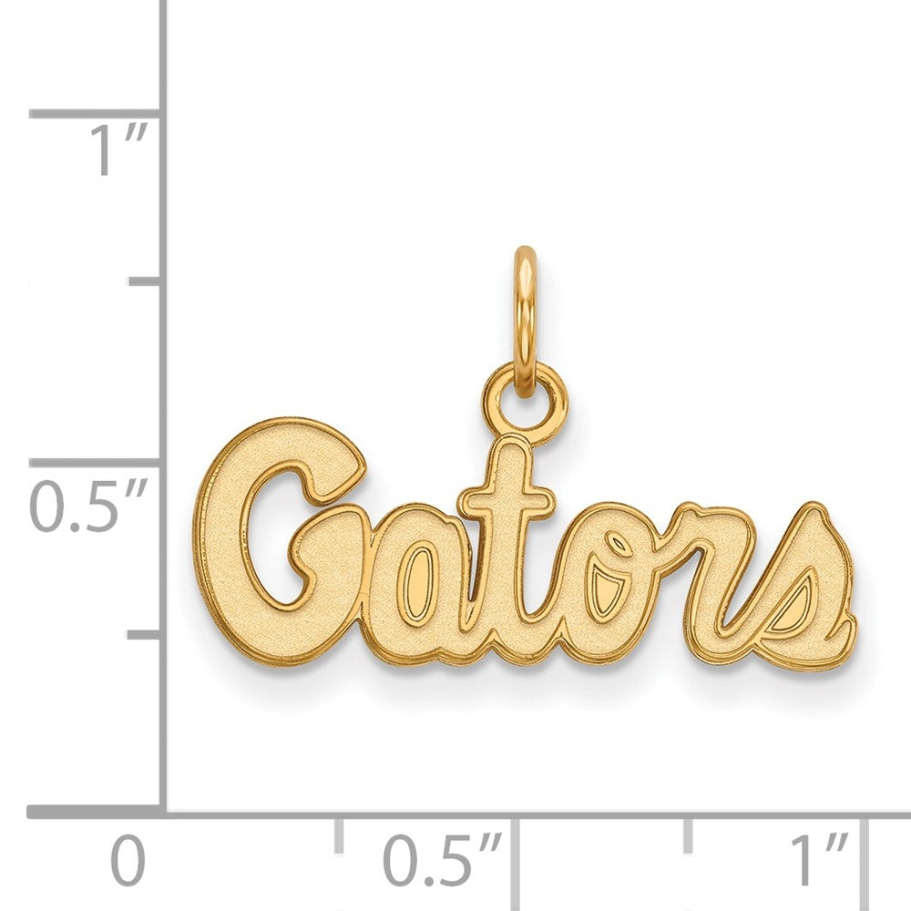 14k Gold LogoArt University of Florida Gators Script Extra Small Pendant