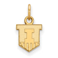 10k Gold LogoArt University of Illinois Victory Badge Extra Small Pendant