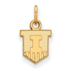 10k Gold LogoArt University of Illinois Victory Badge Extra Small Pendant