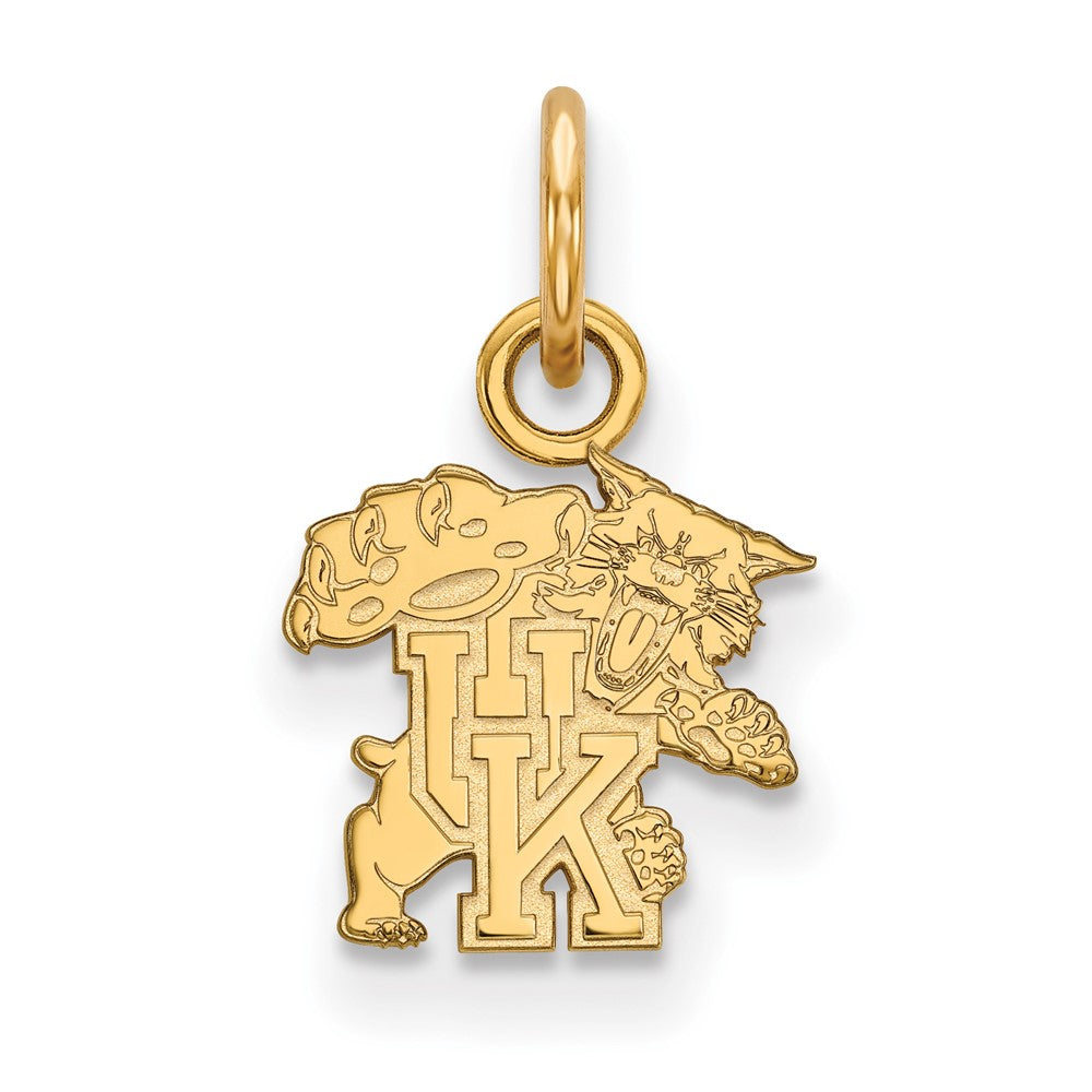 10k Gold LogoArt University of Kentucky U-K Wildcat Extra Small Pendant