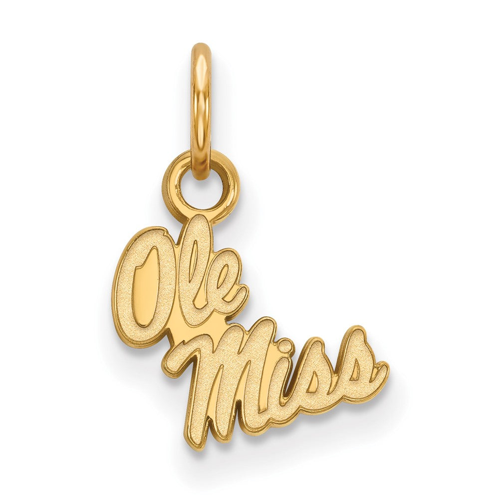 14k Gold LogoArt University of Mississippi Ole Miss Extra Small Pendant