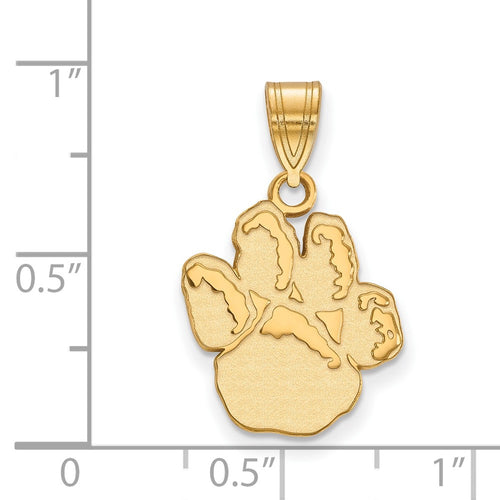 10k Gold LogoArt University of Pittsburgh Panther Paw Medium Pendant
