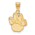 10k Gold LogoArt University of Pittsburgh Panther Paw Medium Pendant