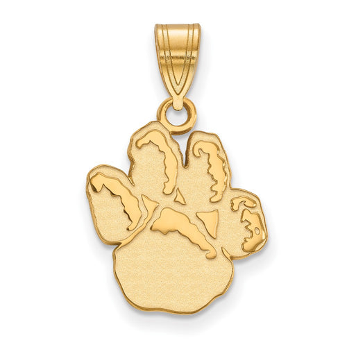 10k Gold LogoArt University of Pittsburgh Panther Paw Medium Pendant
