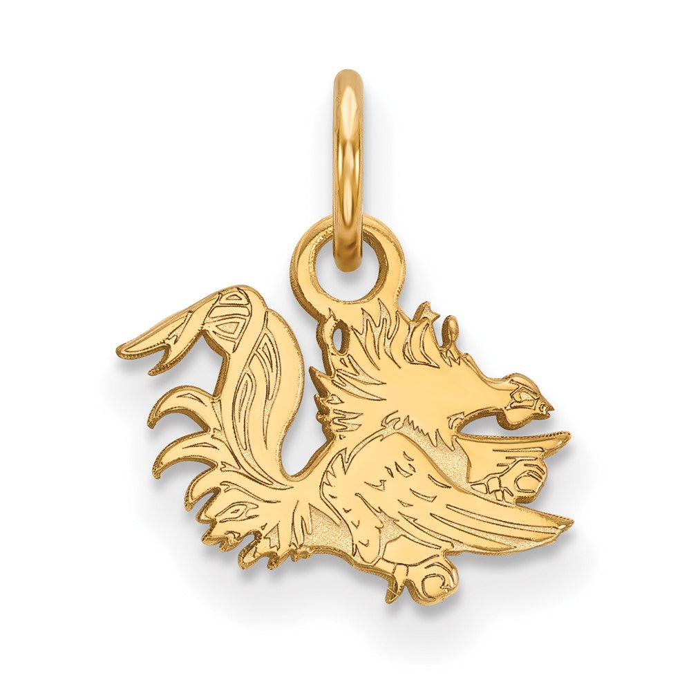 10k Gold LogoArt University of South Carolina Gamecock Extra Small Pendant