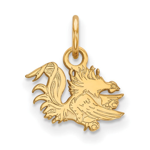 10k Gold LogoArt University of South Carolina Gamecock Extra Small Pendant