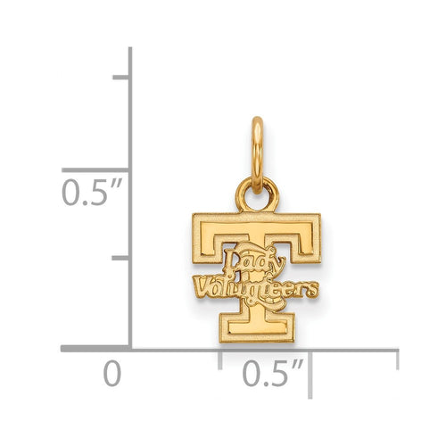 10k Gold LogoArt University of Tennessee Lady Volunteers Extra Small Pendant