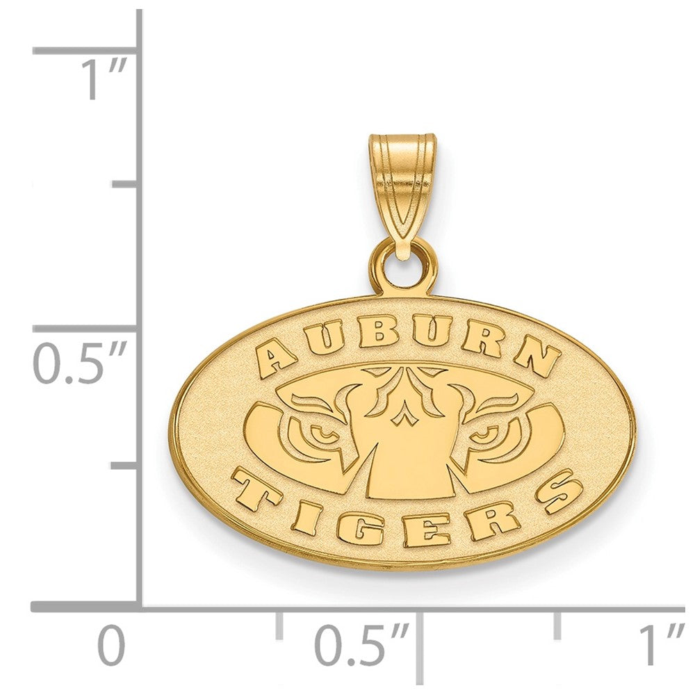 10k Gold LogoArt Auburn Tigers Small Pendant