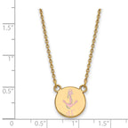 Sterling Silver Gold-plated LogoArt Delta Gamma Sorority Symbol Small Color Enamel Pendant 18 inch Necklace