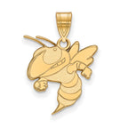 10k Gold LogoArt Georgia Institute of Technology Yellow Jacket Large Pendant