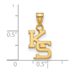 10k Gold LogoArt Kansas State University K-S Small Pendant