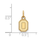 10k Gold LogoArt The Ohio State University Letter O Extra Small Pendant