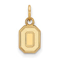 Sterling Silver Gold-plated LogoArt The Ohio State University Letter O Extra Small Pendant