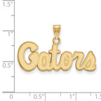 10k Gold LogoArt University of Florida Gators Script Small Pendant