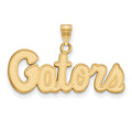 10k Gold LogoArt University of Florida Gators Script Small Pendant