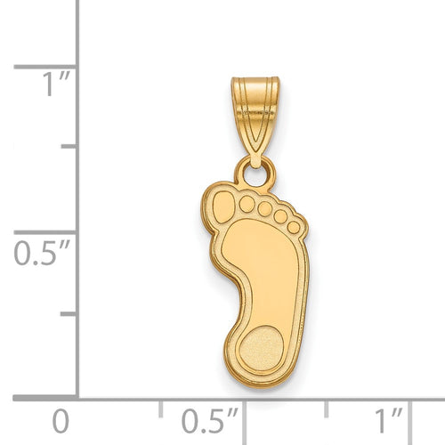 10k Gold LogoArt University of North Carolina Tar Heel Medium Pendant