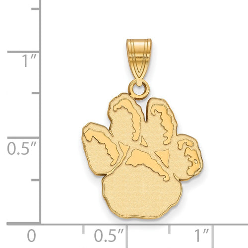 10k Gold LogoArt University of Pittsburgh Panther Paw Large Pendant