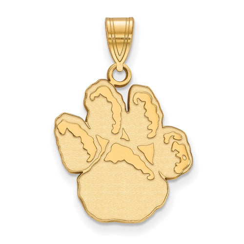 10k Gold LogoArt University of Pittsburgh Panther Paw Large Pendant