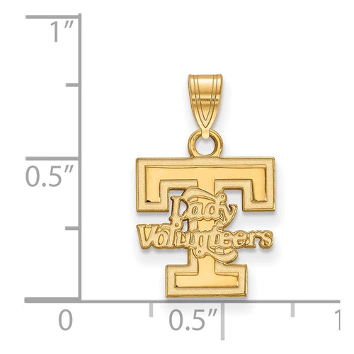 10k Gold LogoArt University of Tennessee Lady Volunteers Small Pendant