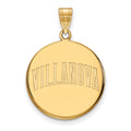 Sterling Silver Gold-plated LogoArt Villanova University Large Disc Pendant